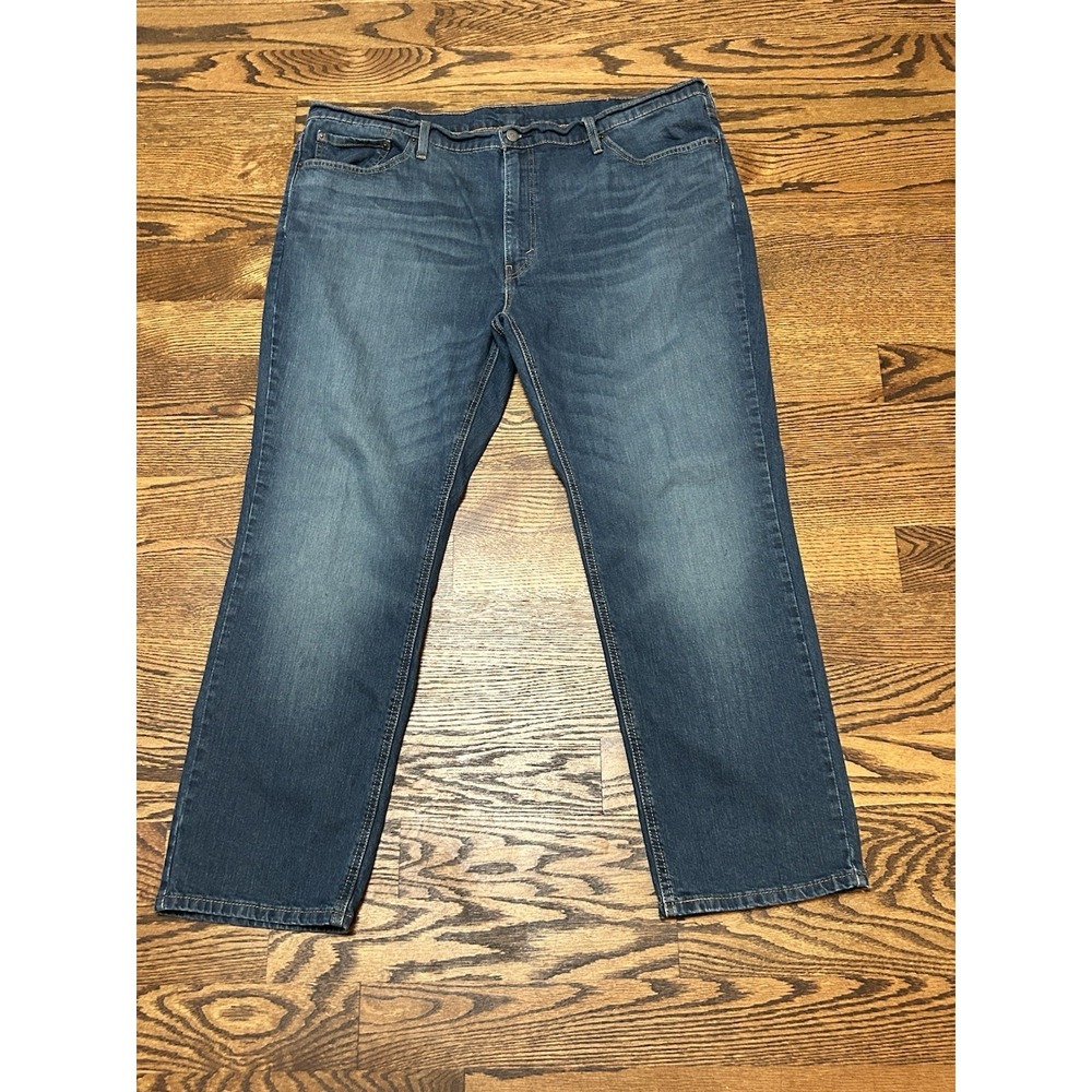 Levi Strauss 541 Men's Jeans 46x32, Dark Blue Denim - Picture 2 of 9